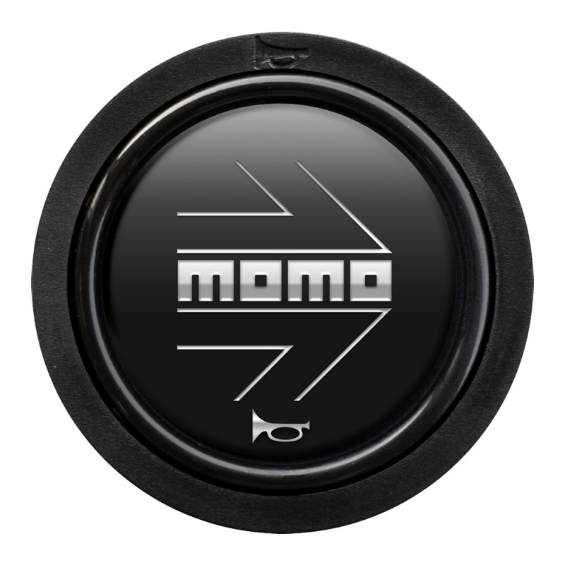 MOMO Horn Button Arrow Matt Black